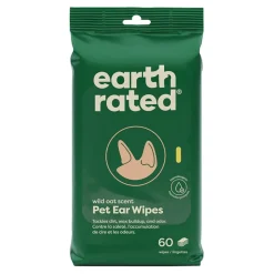 Earth Rated Oatmeal Scented Ear Cleansing Dog Wipes - 60 Count