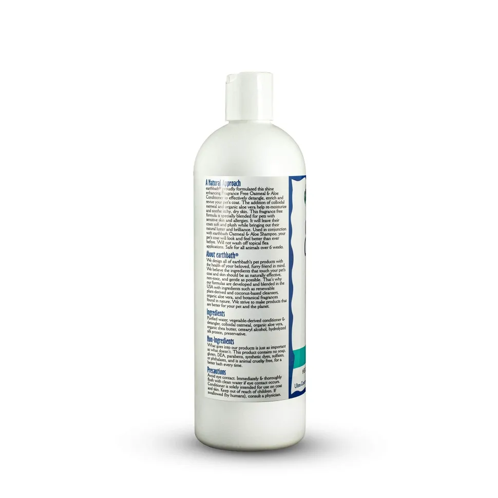 Earthbath Fragrance-Free Oatmeal and Aloe Dog Conditioner - 1 Gallon