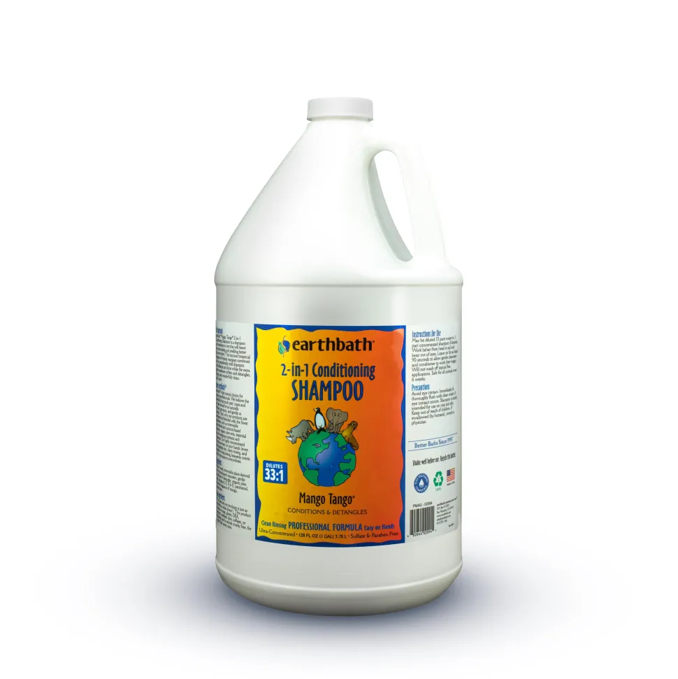 Earthbath Mango Tango 2-in-1 Dog Conditioning Shampoo - 1 Gallon