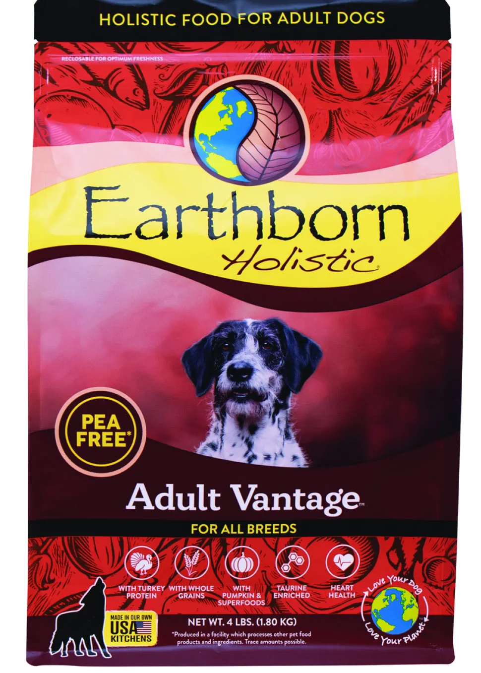 Earthborn Adult Vantage Dry Dog Food - 4 lbs