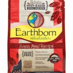Earthborn Grain-Free Dog Biscuits Bison - 14 Oz - Case of 8