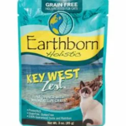Earthborn Grain-Free Key West Tuna Wet Cat Food - 3 Oz Pouch - Case of 24