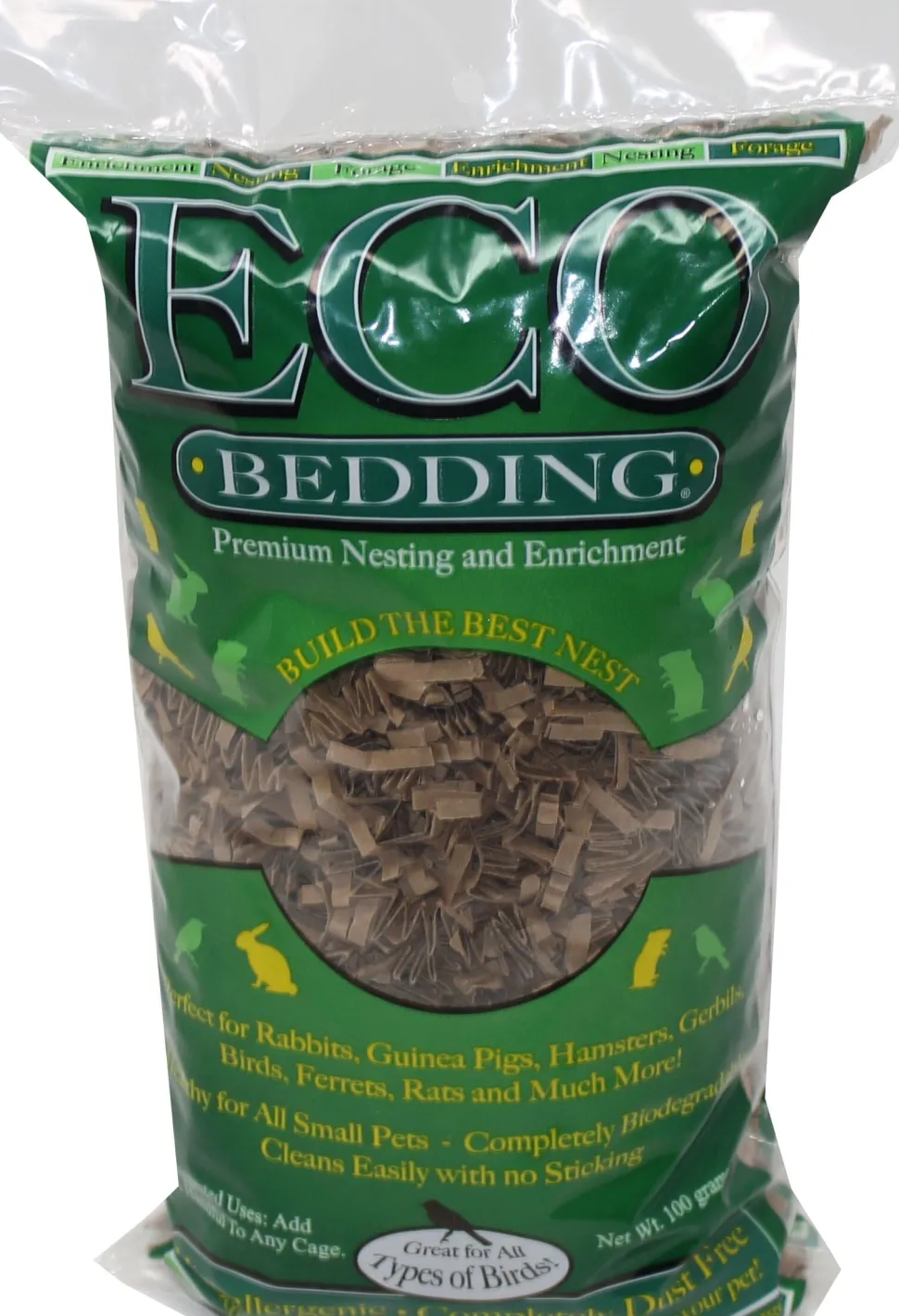 Eco Bedding for Small Pets - Brown - 100 G