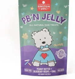 Einstein Pets PB'N Jelly Crunchy Dog Biscuits Treats - 6 Oz