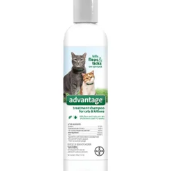 Elanco Advantage Flea and Tick Shampoo for Cats and Kittens over 12 Weeks - 8 Oz