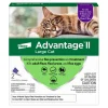 Elanco Advantage II Large Cat 2-Month Dose Flea and Tick Spot-on Treatment - 9+ Lbs - Purple - 2 Pack