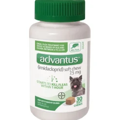Elanco Advantus Oral Flea and Tick Soft Dog Chews - 4-22 Lbs - 7.5MG