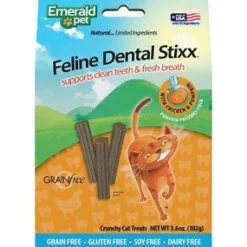 Emerald Pet Stixx Chicken Dental Cat Treats - 3.6 oz