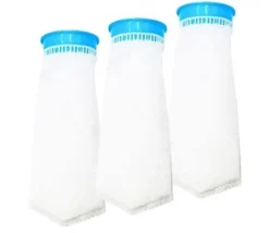 EShopps 300 Micron Nano Filter Sock - White - 2.75" Inch - 3 Pack