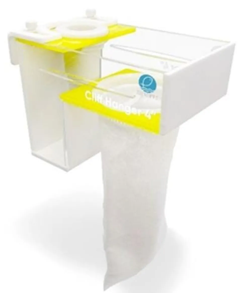 EShopps Cliff Hanger Hang-on Filter for Aquarium Sump with 4" Sock