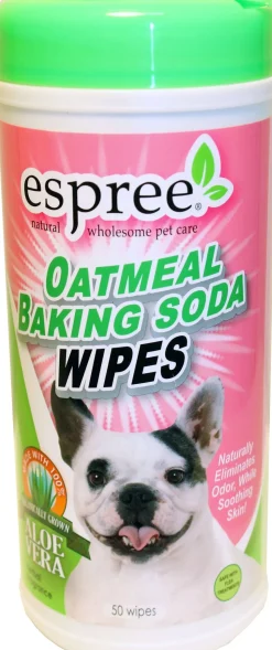 Espree Oatmeal Baking Soda Cat and Dog Wipes - 50 ct Container
