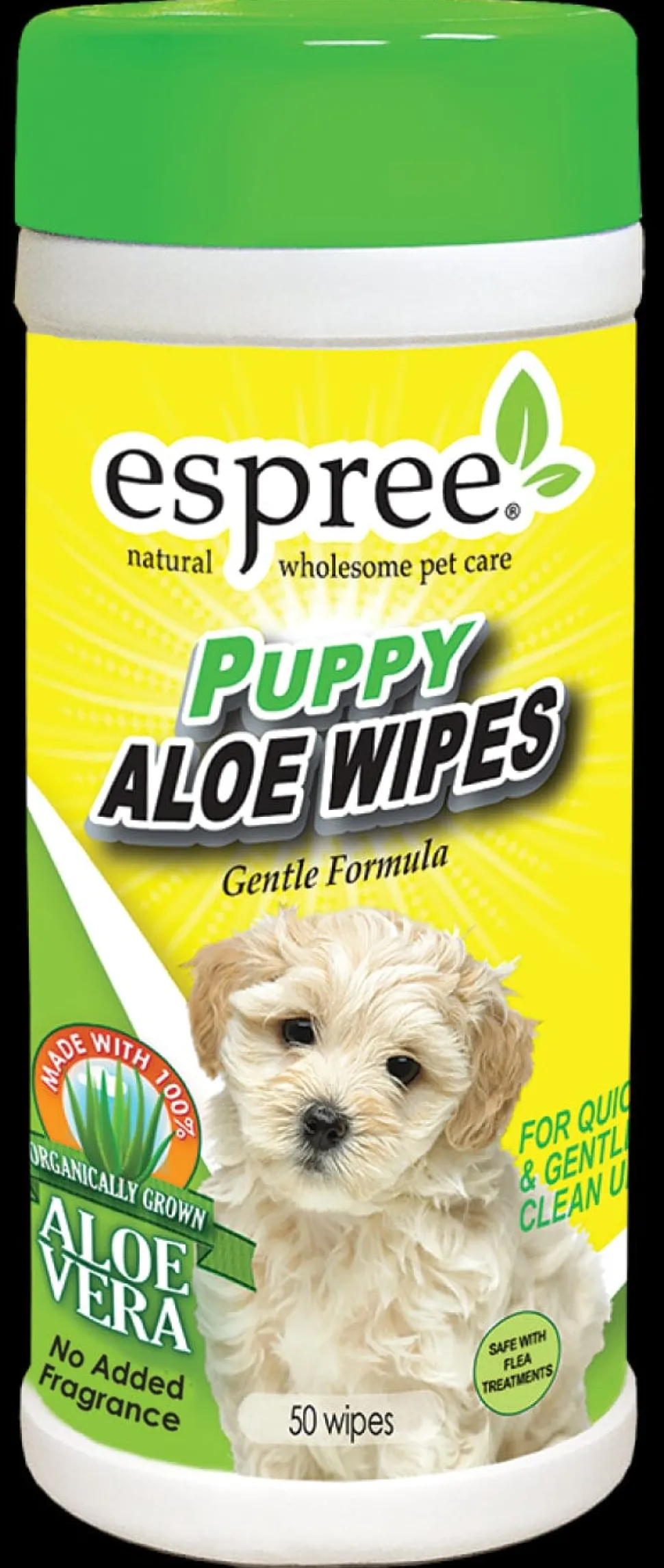Espree Puppy Aloe Cat and Dog Wipes - 50 ct Container