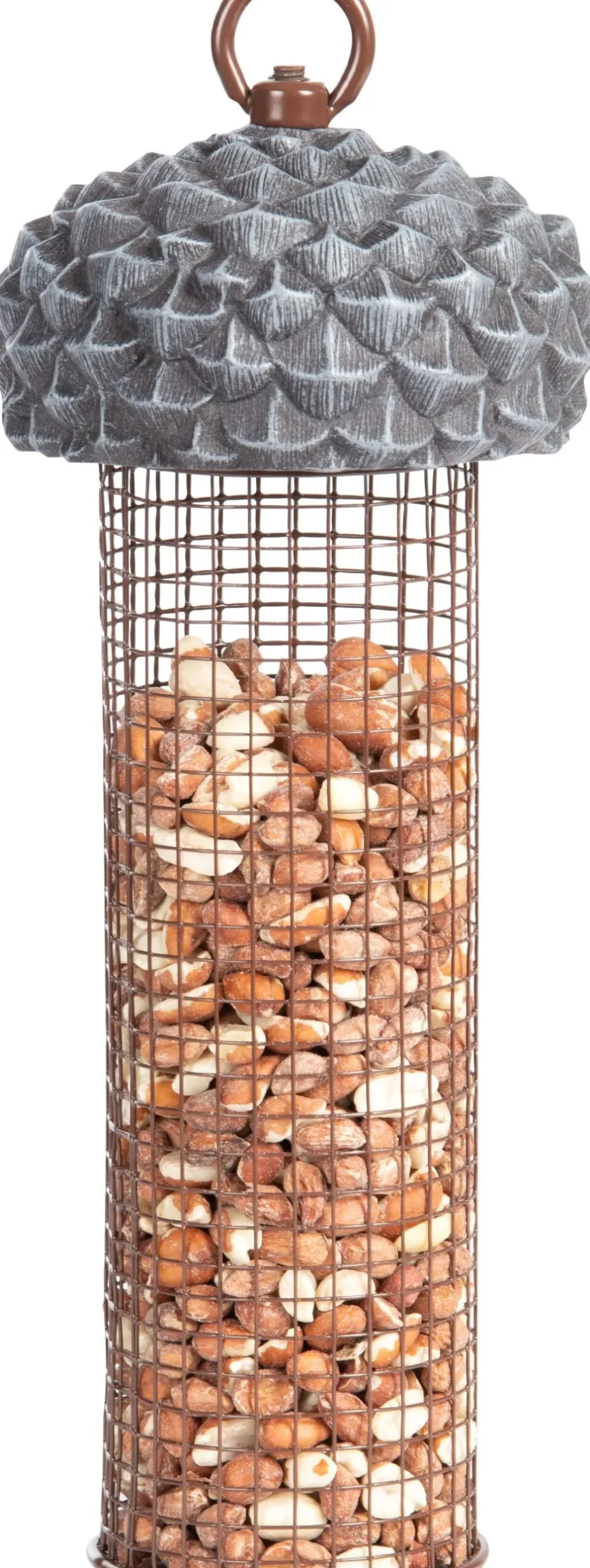 Esschert Design Acorn Nut Feeder for Wild Birds and Squirrels - 6 Oz Cap
