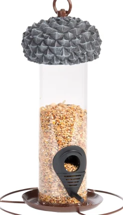 Esschert Design Acorn Silo Tubed Wild Bird Feeder - 6 Oz Cap