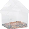 Esschert Design Acrylic House Window Seed Wild Bird Feeder