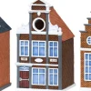 Esschert Design Dutch Canal Birdhouse - Assorted - 5.5 X 5.2 X 9.8 In