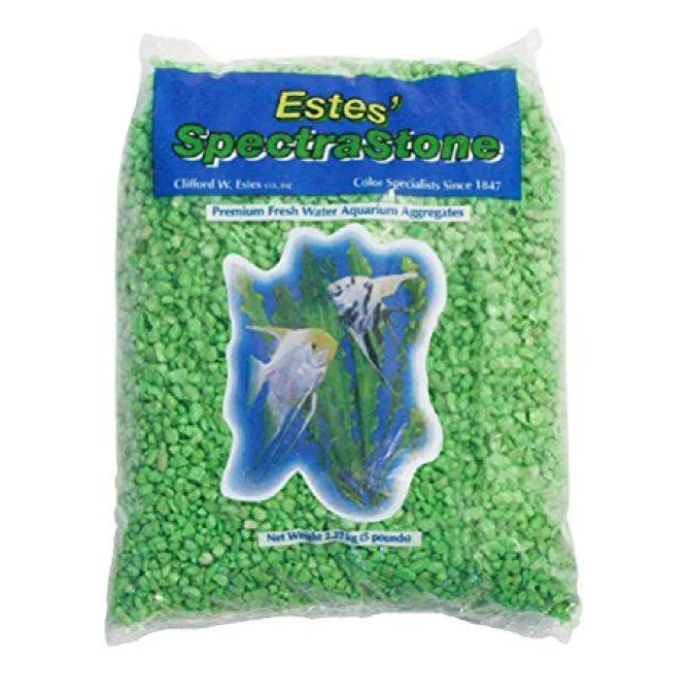 Estes PermaGlo Gravel - Green - 5 lb - Pack of 6