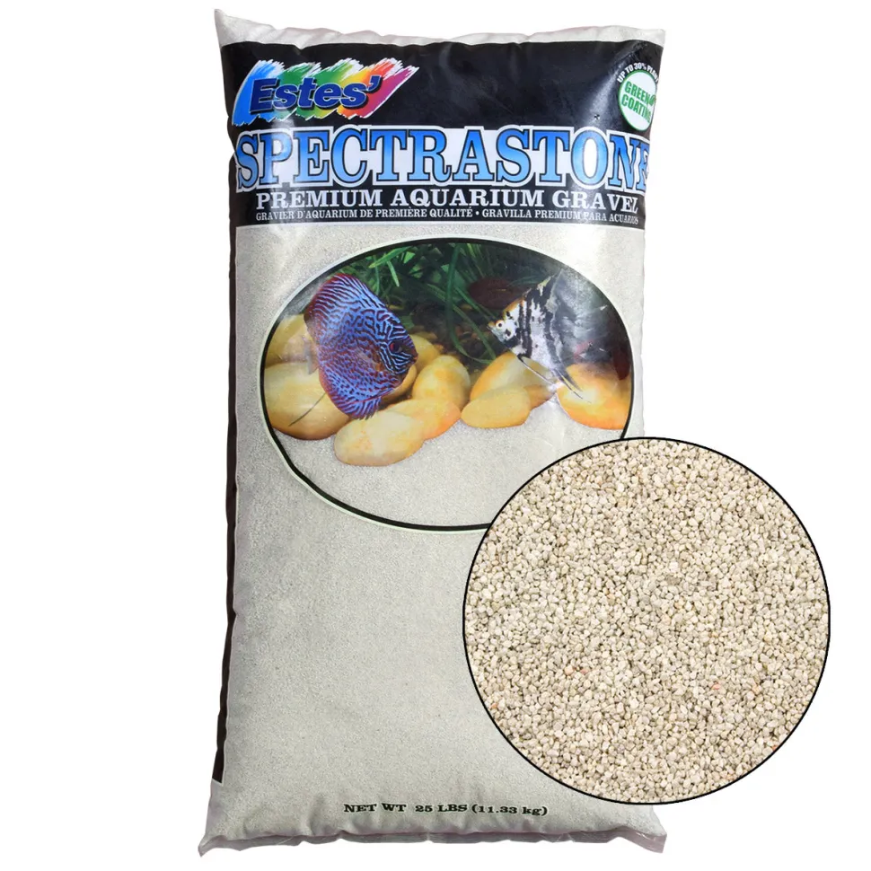 Estes Stoney River Premium Aquarium Sand - White - 25 lb - Pack of 2