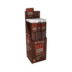 Etta Says Dog Jerky Treats Yummy Sticks Beef - 24 Count - Case of 24