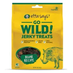 Etta Says Dog Wild Jerky Treats BOAR - 5 Oz