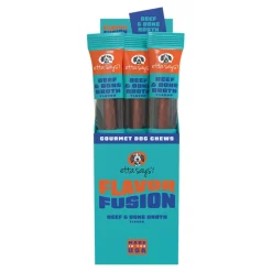 Etta Says Flavor Fusion Gourmet Beef and Bone Broth Dog Chews - 1.75 Oz - 12 Pack