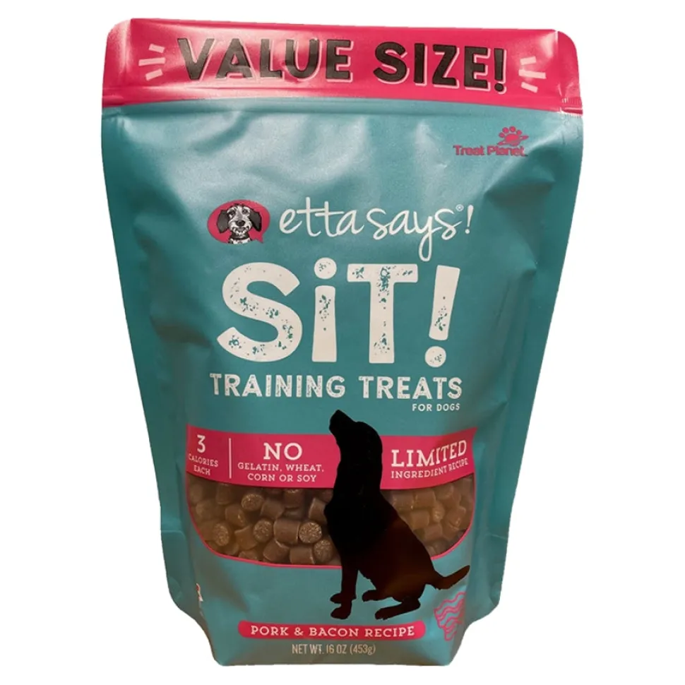 Etta Says Sit! Limited Ingredient Diet Bacon Flavored Training Soft and Chewy Dog Treats - 16 Oz