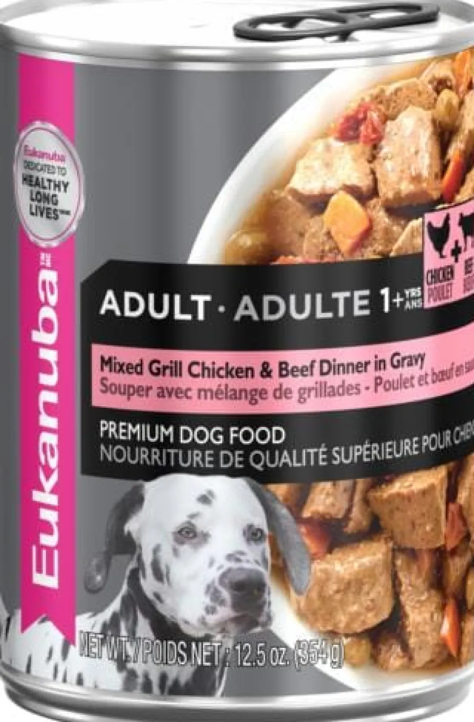 Eukanuba Adult Mixed Grill Beef & Chicken Dinner in Gravy Canned Dog Food