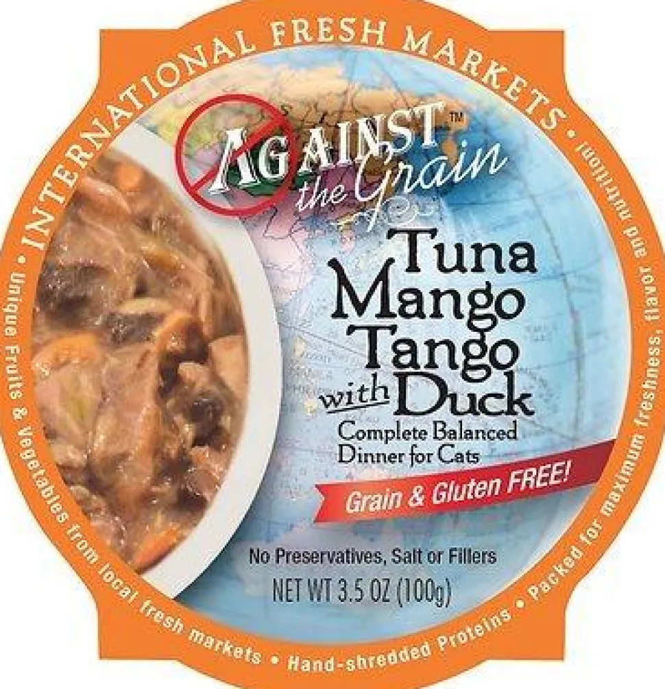Evanger's 'Against the Grain' Grain Free Tuna Mango Tango with Duck Canned Cat Food - 2.8 oz Cans - Case of 24