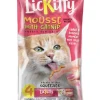 Evanger's Against The Grain LickKitty Mousse Squeezies Treats for Cats - 0.5 Oz Pouches - 4 Pack