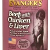 Evanger's Beef Chicken & Liver Complete Classic Canned Dog Food Dinners - 20.2 oz Cans - Case of 12