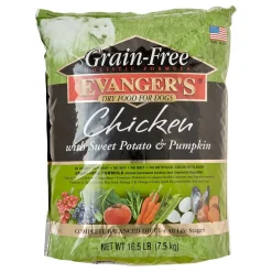 Evanger's Chicken Sweet Potato & Pumpkin Grain Free Dry Dog Food - 16.5 lb Bag