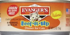 Evanger's Classic Beef It Up Canned Cat Food- 5.5 oz Cans - Case of 24
