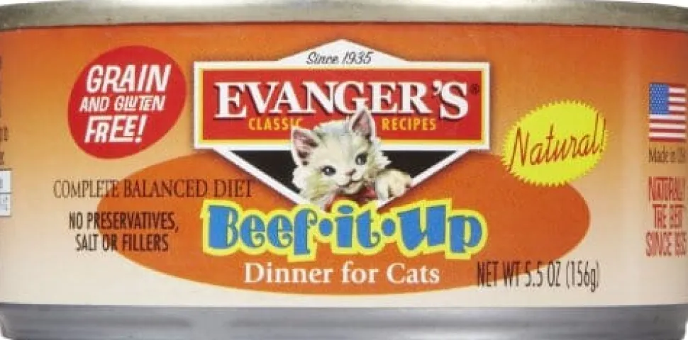 Evanger's Classic Beef It Up Canned Cat Food- 5.5 oz Cans - Case of 24
