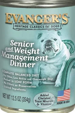 Evanger's Complete Classic Senior & Weight Management Dinner Canned Dog Food - 12.8 Oz - Case of 12