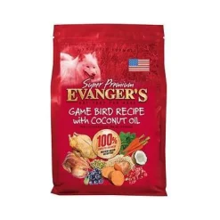 Evanger's Game Bird with Coconut Oil Super Premium Dry Dog Food - 4.4 lb Bag