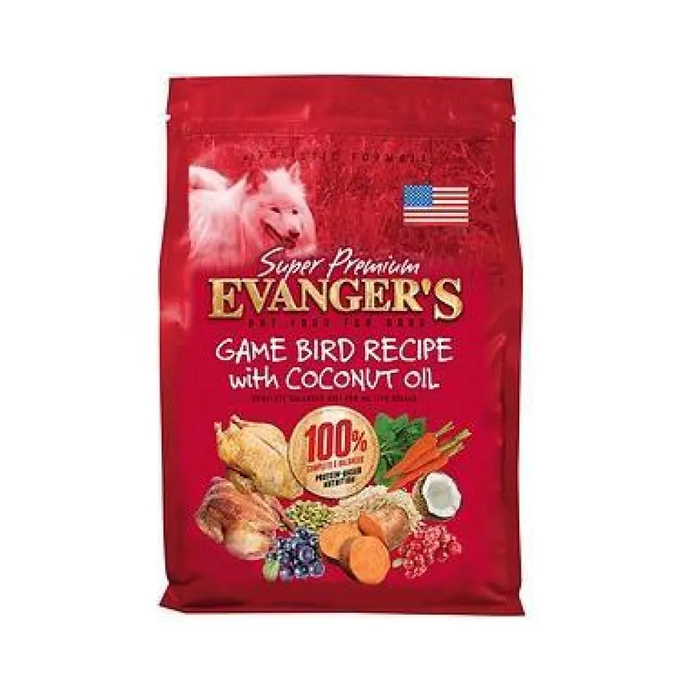 Evanger's Game Bird with Coconut Oil Super Premium Dry Dog Food - 4.4 lb Bag