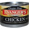 Evanger's Grain Free Chicken Canned Dog and Cat Food - 6 oz Cans - Case of 24