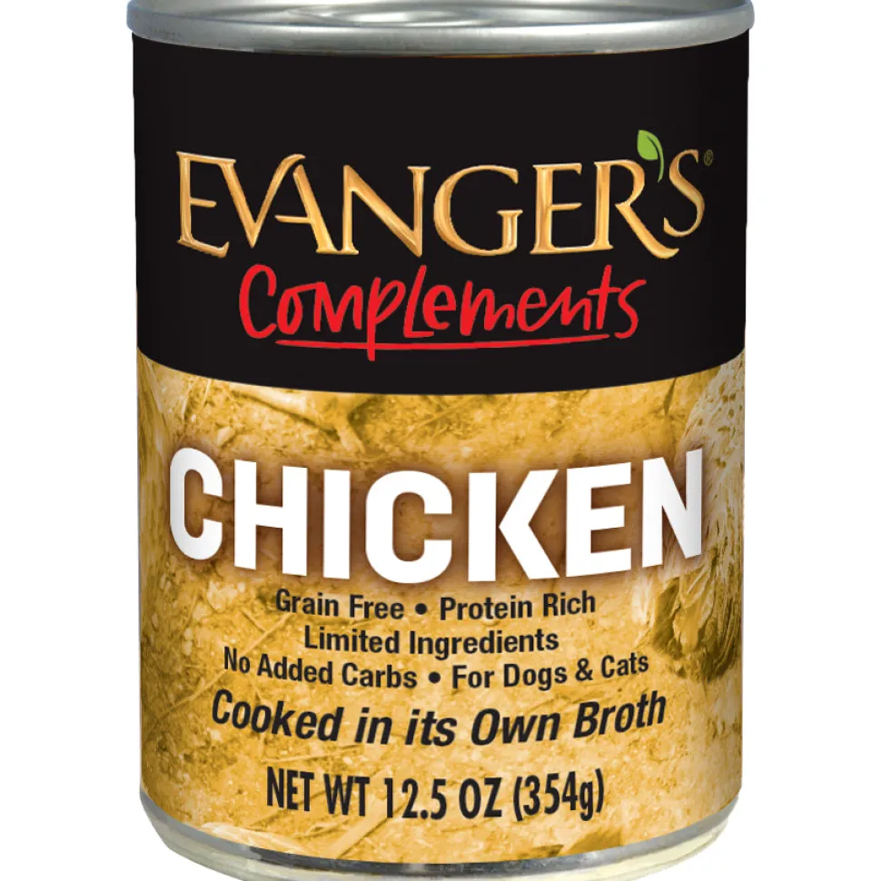 Evanger's Grain Free Chicken Canned Dog and Cat Food - 13 oz Cans - Case of 12