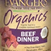 Evanger's Organics Beef Dinner Canned Dog Food - 12.8 Oz - Case of 12