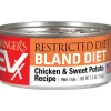 Evanger's Restricted Diet Bland Diet Chicken & Sweet Potato for Cats Canned Cat Food - 5.5 oz Cans - Case of 24