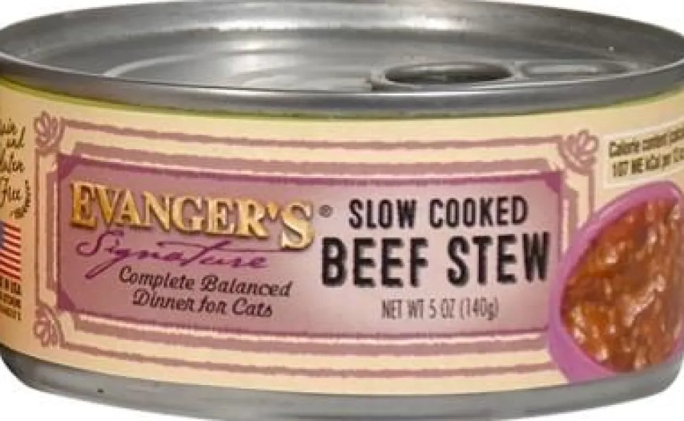 Evanger's Signature Series Cuts & Gravy Slow Cooked Beef Stew Canned Cat Food - 5 oz Cans - Case of 24
