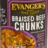 Evanger's Super Premium Braised Beef Chunks with Gravy Canned Dog Food - 12 Oz - Case of 12