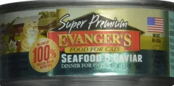 Evanger's Super Premium Seafood & Caviar Dinner Canned Cat Food - 5.5 Oz - Case of 24