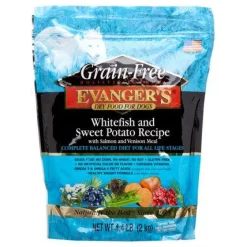 Evanger's Whitefish Sweet Potato & Venison Grain Free Dry Dog Food - 4.4 lb Bag