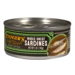 Evanger's Whole Uncut Sardine Dinner Canned Cat Food - 5.5 Oz - Case of 24