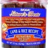 Evolve Nature's Jerky Treats for Dogs Soft and Chewy Dog Treats - Lamb and Rice - 22 Oz
