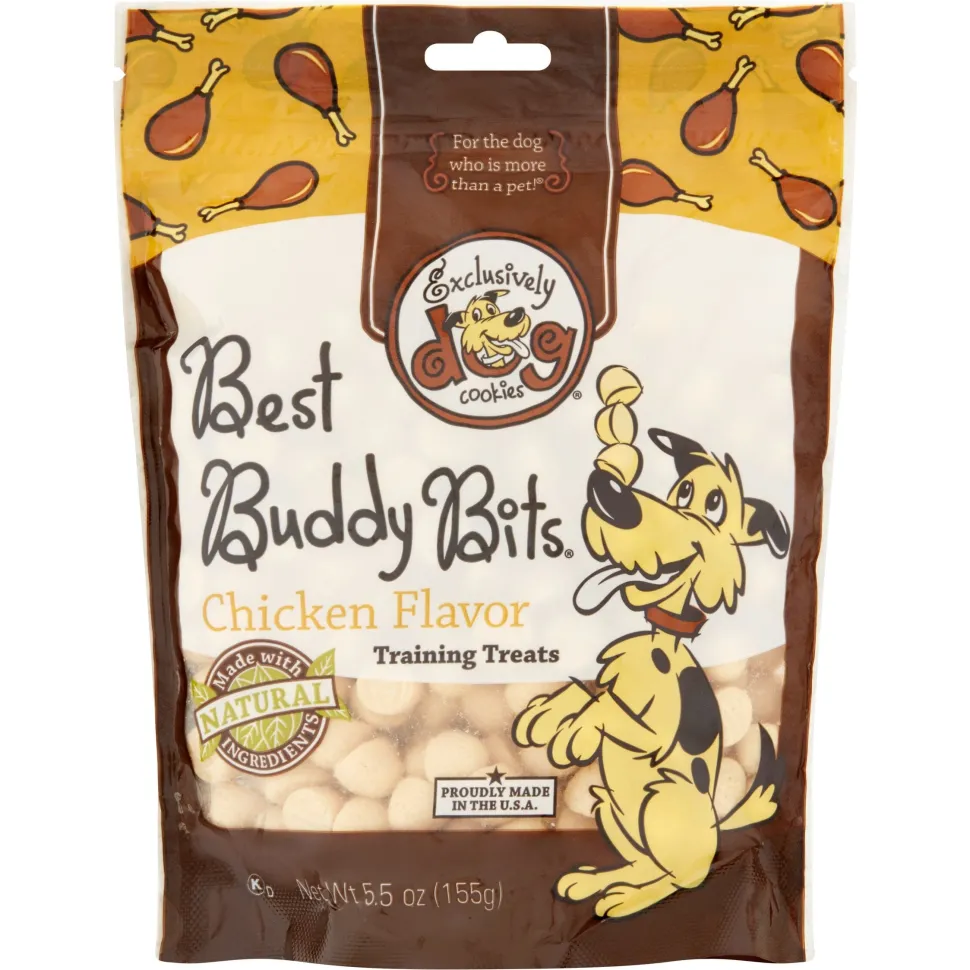 Exclusively Dog Best Buddy Bits Training Dog Biscuits Treats - Chicken - 5.5 Oz