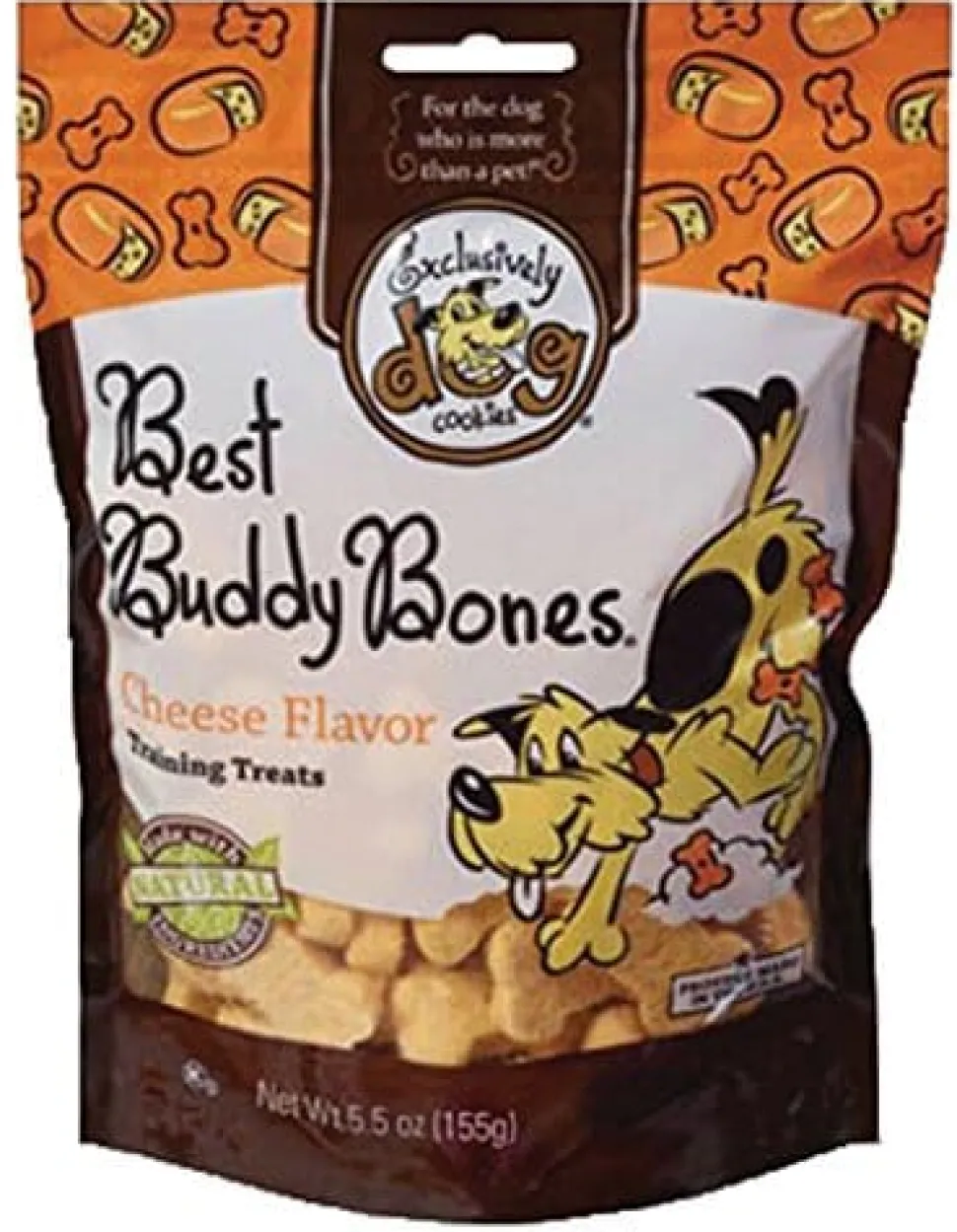 Exclusively Dog Best Buddy Bones Training Dog Biscuits Treats - Cheese - 5.5 Oz