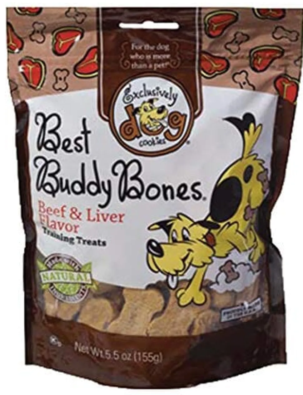 Exclusively Dog Best Buddy Bones Training Dog Biscuits Treats - Beef and Liver - 5.5 Oz