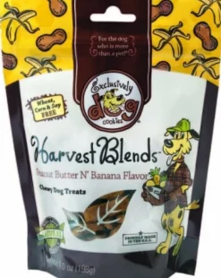 Exclusively Dog Harvest Blends Soft and Chewy Dog Treats - Peanut Butter and Banana - 7 Oz